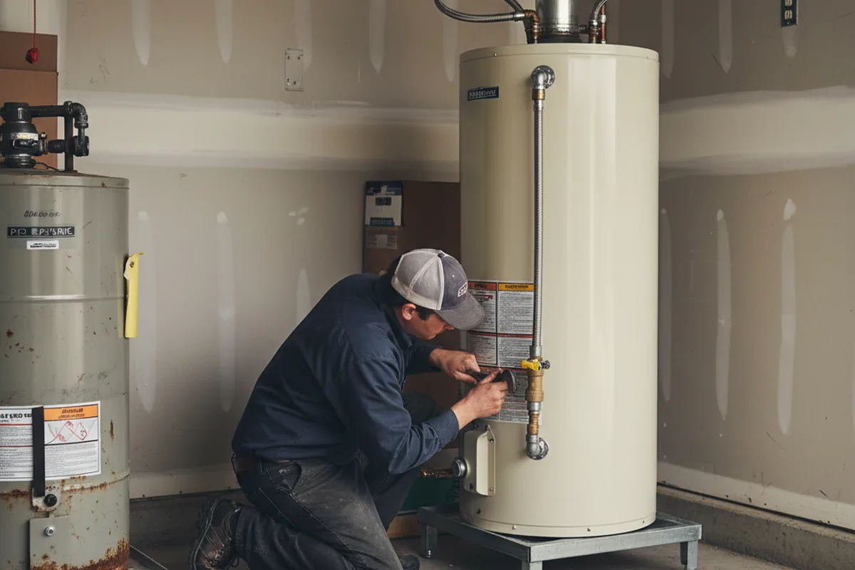 Water heater and shutoff valve replacement in Cumbola